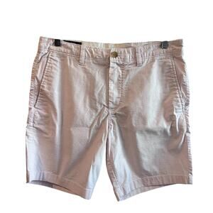 1901 Ballard Slim Fit Striped Flat Front Shorts mens size 34 pink